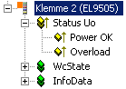 Einsetzen der Klemme in den EtherCAT-Klemmenverbund 9: