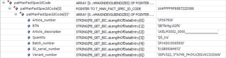 Beispielprogramm 14 (Auslesen der BIC aus dem CoE) 1: