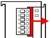 Anschlussbauform Push-In mit Wartungsstecker 2: