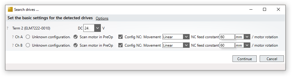 Anlegen eines Drive Manager 2 Projekts 3: