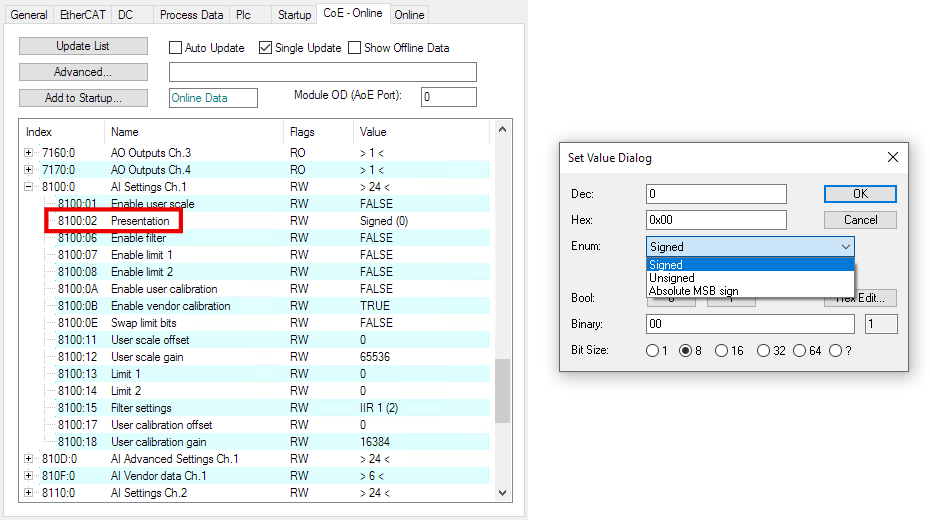 Datenformat der Messwerte 1: