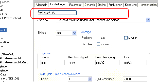 Einbindung in die NC-Konfiguration 5: