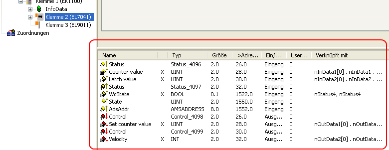 Einbindung in die NC-Konfiguration 7: