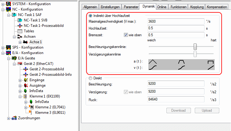 Konfiguration der wichtigsten Parameter 15: