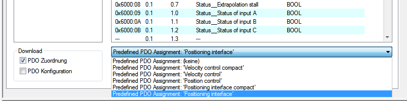 Grundlagen zum "Positioning interface" 1: