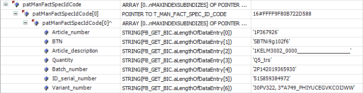 Beispielprogramm 13 (Auslesen der BIC aus dem CoE) 1: