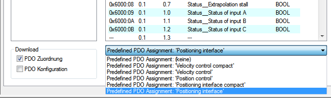 Grundlagen zum "Positioning interface" 1: