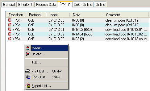 CoE-Interface - Parameterverwaltung im EtherCAT System 5: