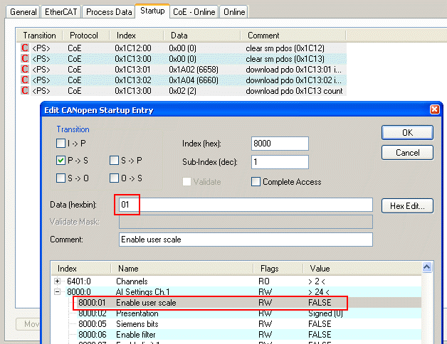 CoE-Interface - Parameterverwaltung im EtherCAT System 6: