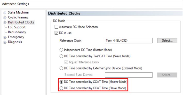 Distributed-Clocks – EtherCAT-Master koppeln 1: