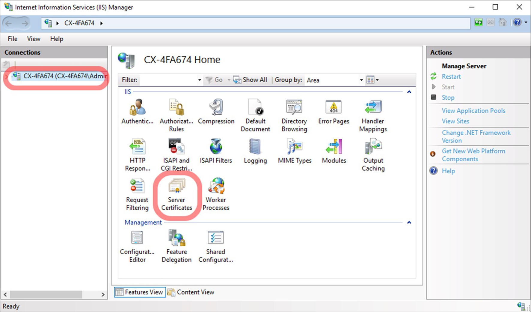 HTTPS-Zertifikat anfordern 1: