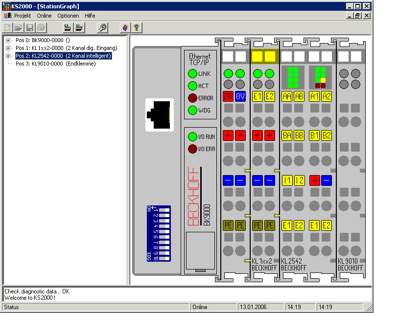 Parametrierung mit KS2000 2: