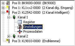 Parametrierung mit KS2000 3: