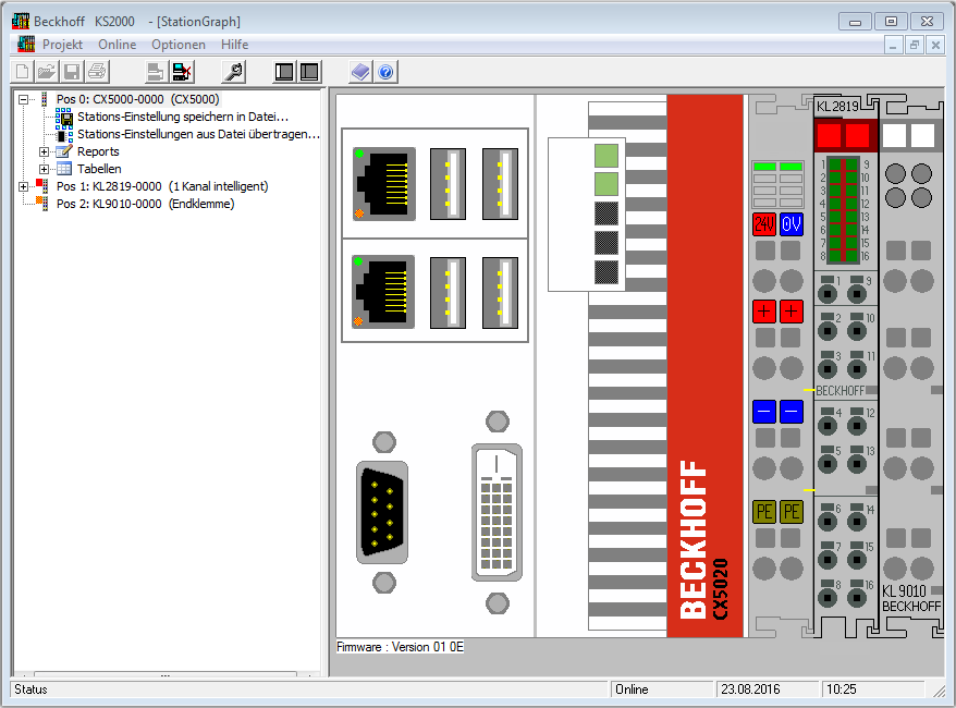 Parametrierung mit KS2000 2: