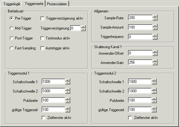 Triggerwerte für KL3361 1: