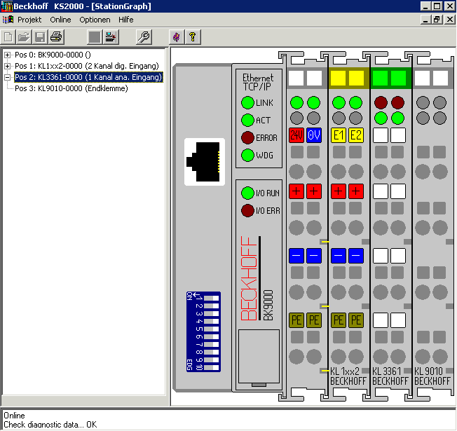 Parametrierung mit KS2000 2: