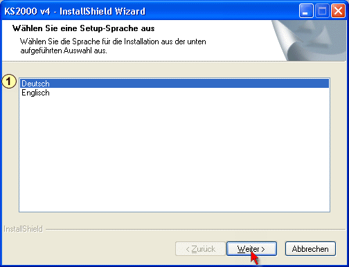 KS2000 Softwareinstallation 4: