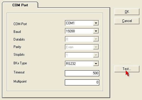 Kommunikation via COM Port 8: