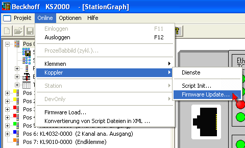 Update der Koppler-Firmware 1: