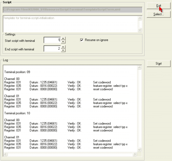 XML Script in eine Busklemme schreiben 4: