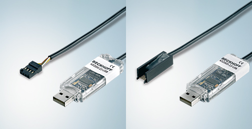 USB-Kabel für die Verbindung zwischen PC und Feldbuskomponenten 1:
