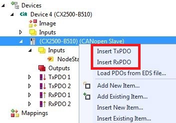 Weitere PDOs anlegen 1: