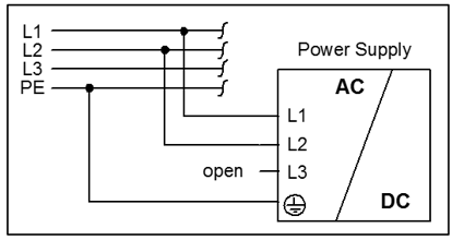 Betrieb an zwei Phasen eines 3-Phasen Systems 1: