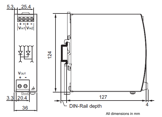 Abmessungen und Gewicht 1: