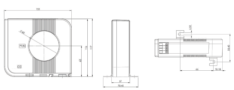SCT4316-0025 | Durchsteck-Stromwandler, Differenzstrom Typ A, 25 A AC, Baugröße 3 1: