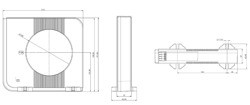 SCT4416-0025 | Durchsteck-Stromwandler, Differenzstrom Typ A, 25 A AC, Baugröße 4 1: