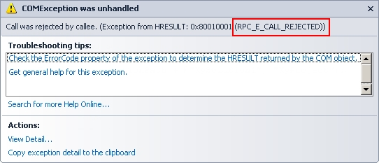 Implementierung eines COM-Nachrichtenfilters 1: