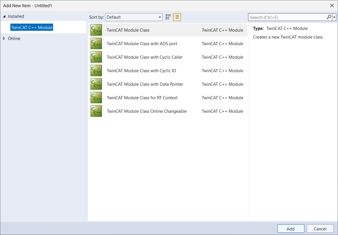 Neues C++-Modul erstellen 1: