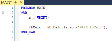 Erstellen eines FBs in der ersten SPS, welcher seine Funktionalität global bereitstellt 9: