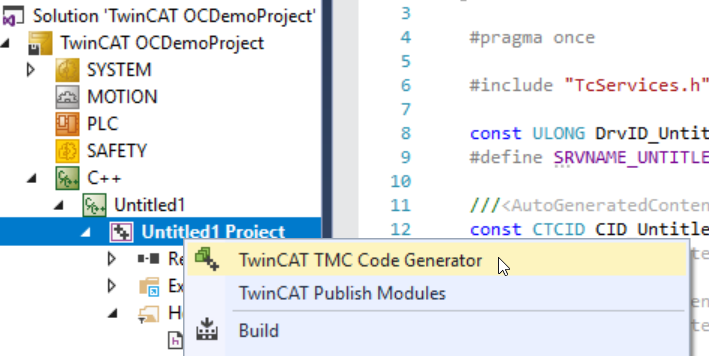 TwinCAT 3 C++-Projekt Version 0.0.0.2 implementieren und publishen 1: