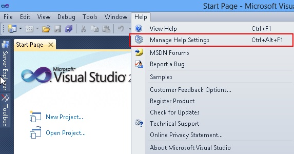 Aktualisierung in Visual Studio 2010 1: