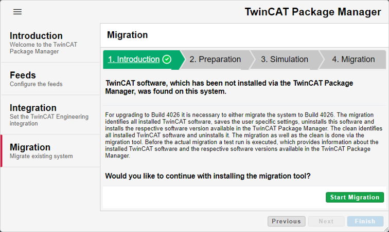 Existierende TwinCAT-Software migrieren 1: