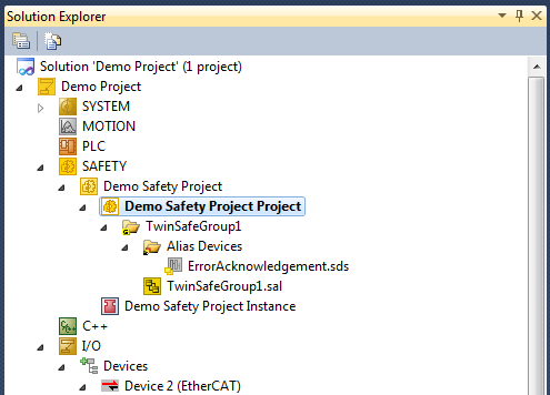 Creating a new safety project 4:
