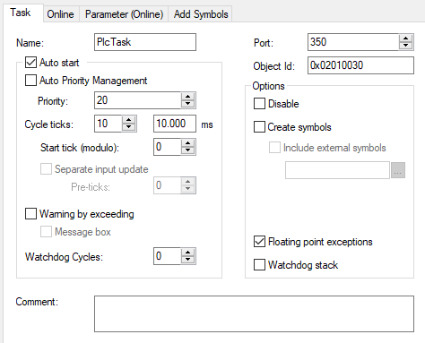 Registerkarte Task 1: