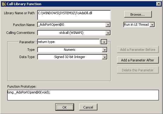 Einbinden in LabVIEW™ 4: