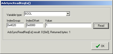 AdsSyncReadReqEx 1: