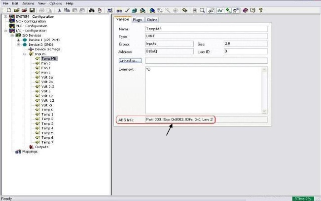 Reading of SMB values from TwinCAT I/O driver 1: