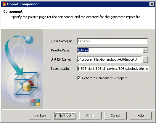 Einbinden in Borland Developer Studio 2006 (VCL for Delphi Win32) 5: