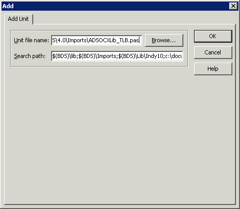 Einbinden in Borland Developer Studio 2006 (VCL for Delphi Win32) 10: