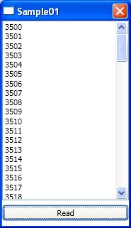 Accessing an array in the PLC 1: