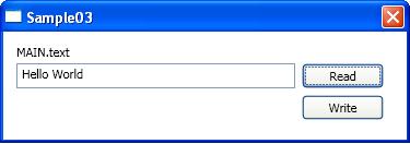 Reading and writing string variables 1: