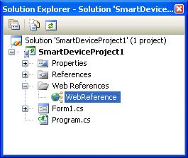 Create a WCF web reference in Visual Studio 2008 2: