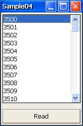 Accessing an array in the PLC 1: