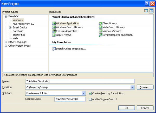 Consumer in C# to read and write PLC variables 1: