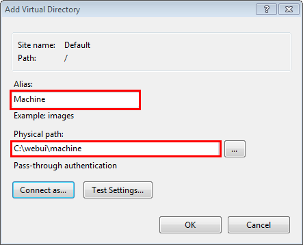 Add virtual directory 3: