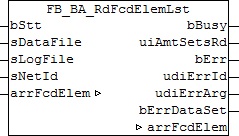 FB_BA_RdFcdElemLst 1: